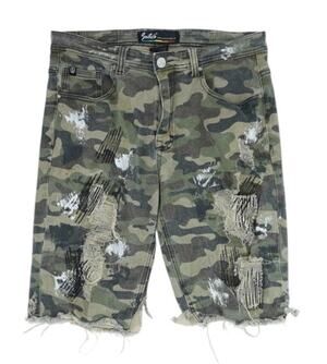 Switch Remarkable Mens Acid Wash Camo Shorts Size 34